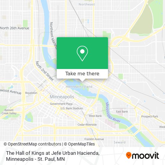 The Hall of Kings at Jefe Urban Hacienda map