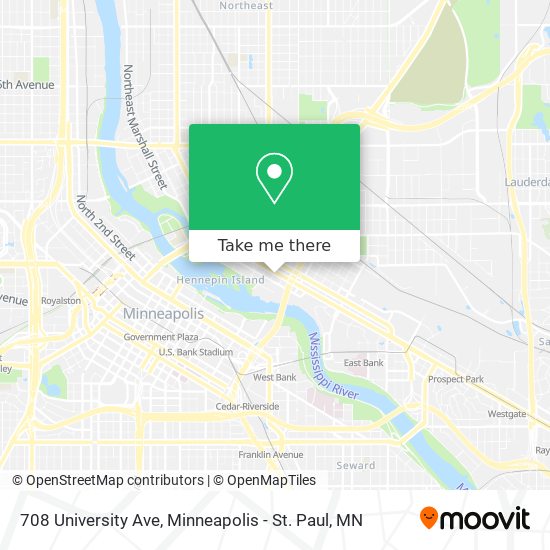 708 University Ave map