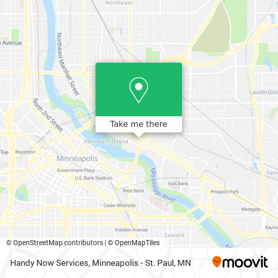 Handy Now Services map