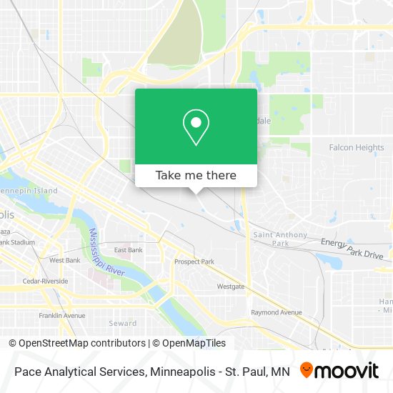 Pace Analytical Services map