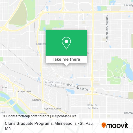 Cfans Graduate Programs map