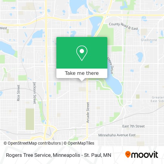 Mapa de Rogers Tree Service