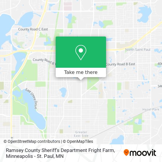 Ramsey County Sheriff's Department Fright Farm map