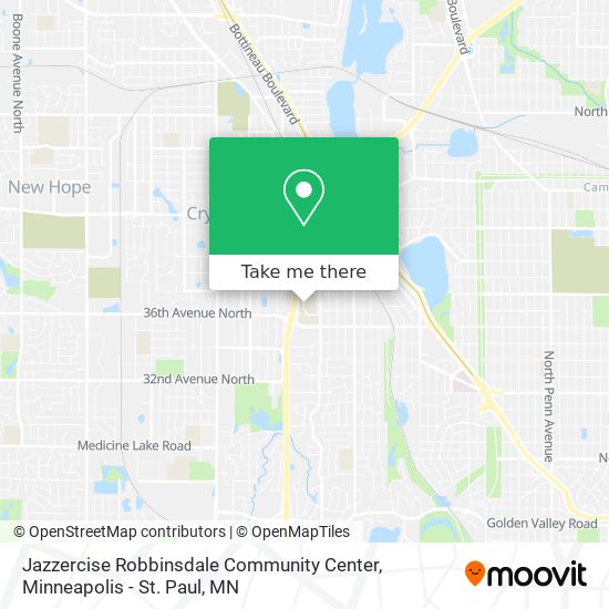 Mapa de Jazzercise Robbinsdale Community Center
