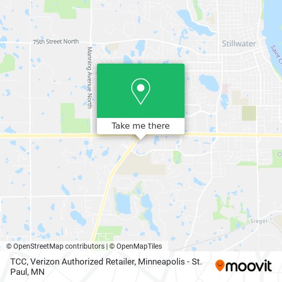 TCC, Verizon Authorized Retailer map