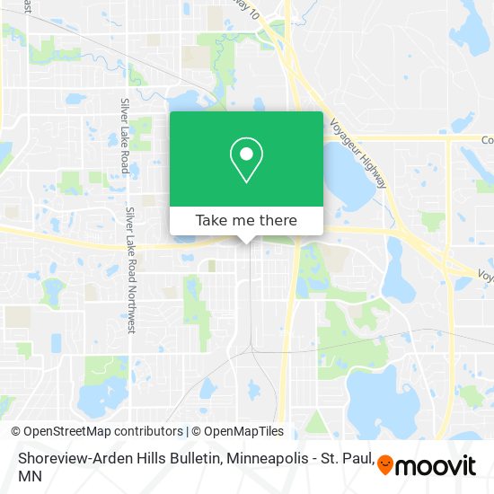 Mapa de Shoreview-Arden Hills Bulletin