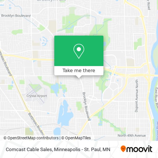 Comcast Cable Sales map