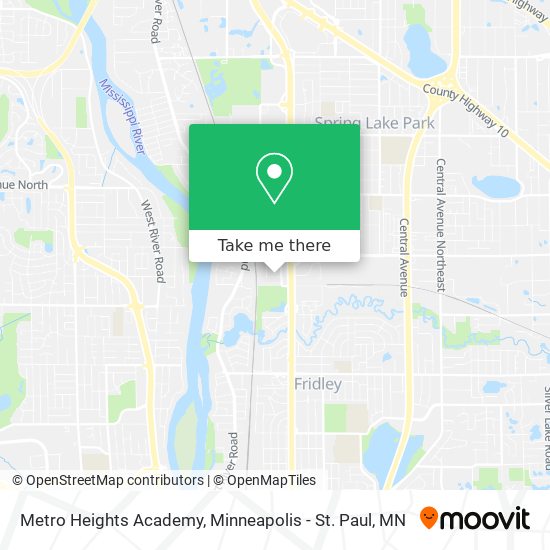 Metro Heights Academy map