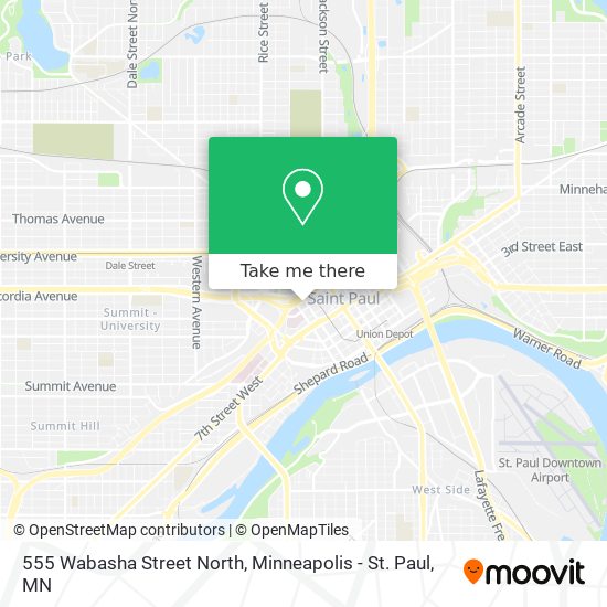 555 Wabasha Street North map