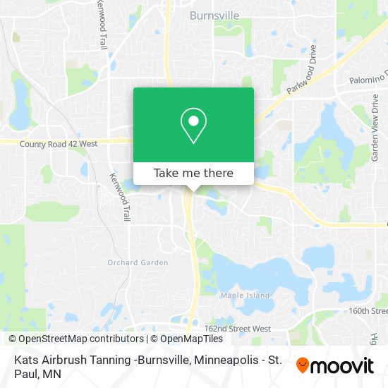 Mapa de Kats Airbrush Tanning -Burnsville