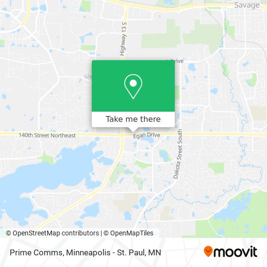Mapa de Prime Comms