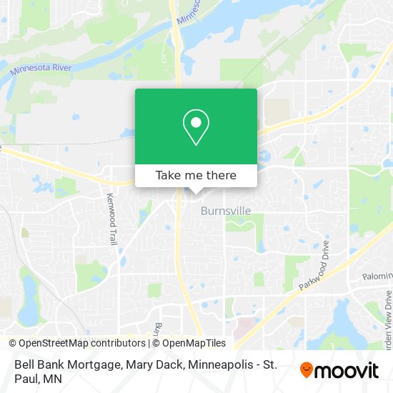 Bell Bank Mortgage, Mary Dack map