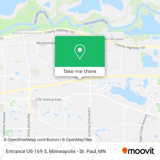Entrance US-169 S map