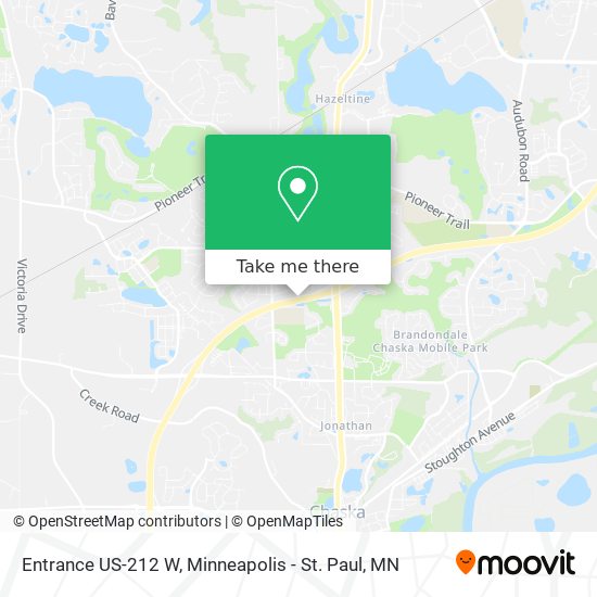 Mapa de Entrance US-212 W