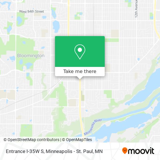 Mapa de Entrance I-35W S