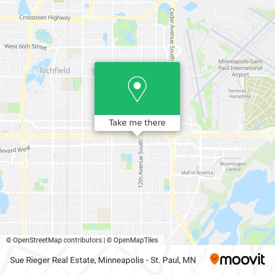 Sue Rieger Real Estate map