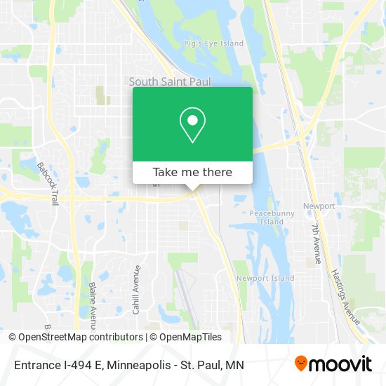 Mapa de Entrance I-494 E