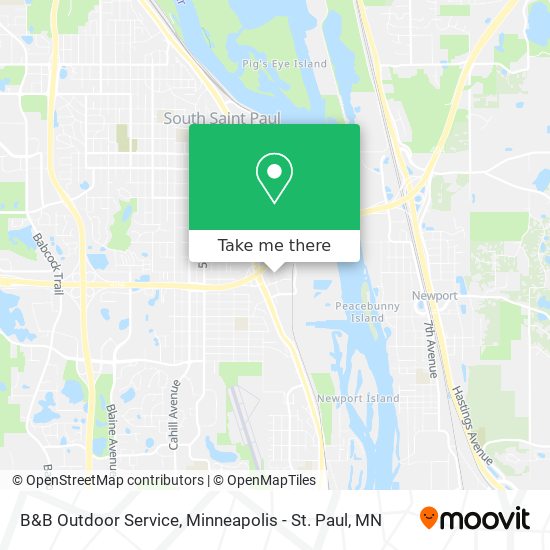 B&B Outdoor Service map