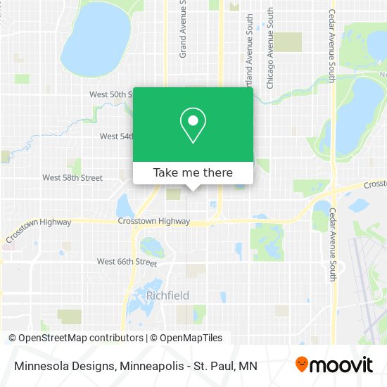 Minnesola Designs map