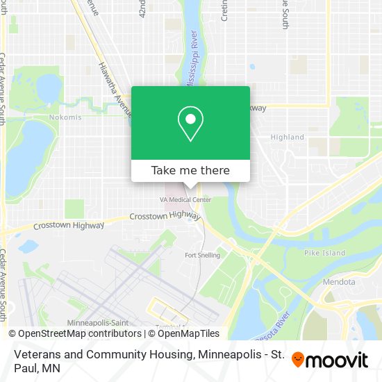Veterans and Community Housing map