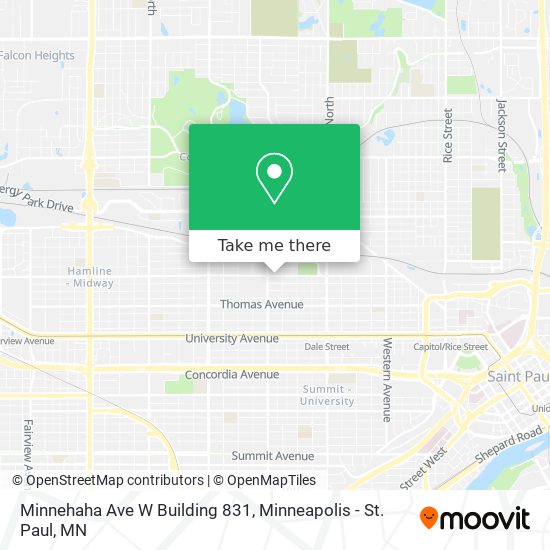 Minnehaha Ave W Building 831 map