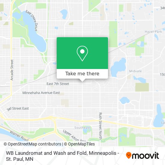 Mapa de WB Laundromat and Wash and Fold