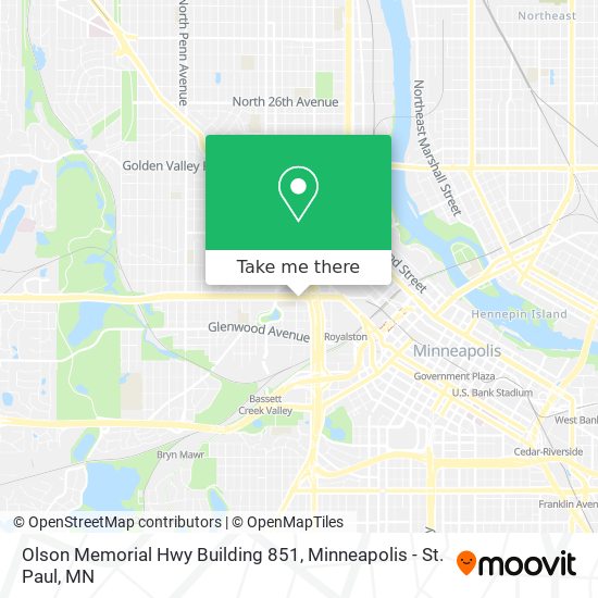 Mapa de Olson Memorial Hwy Building 851