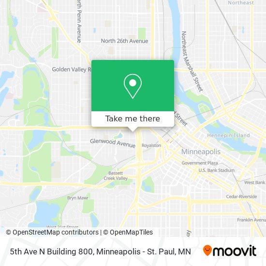 5th Ave N Building 800 map