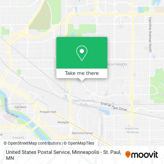 Mapa de United States Postal Service