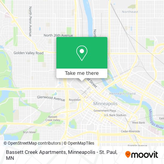 Bassett Creek Apartments map