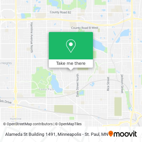 Alameda St Building 1491 map