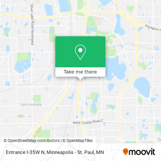 Mapa de Entrance I-35W N