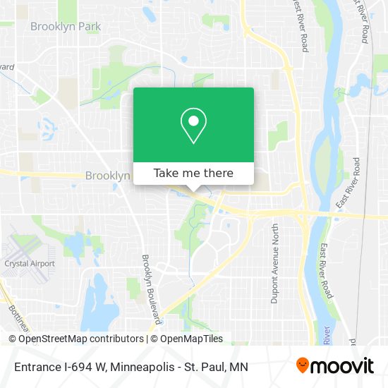 Mapa de Entrance I-694 W