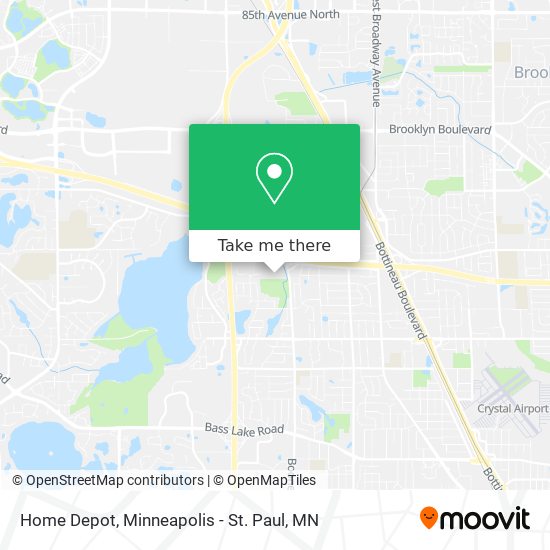 Home Depot map