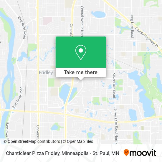 Mapa de Chanticlear Pizza Fridley
