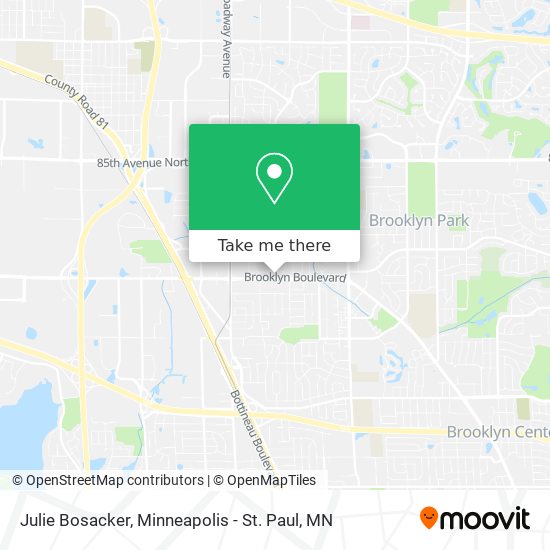 Julie Bosacker map