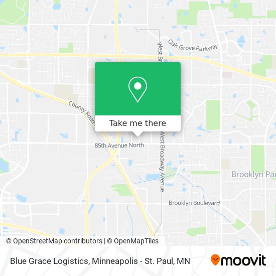Blue Grace Logistics map