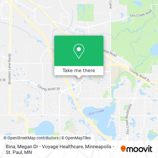 Mapa de Bina, Megan Dr - Voyage Healthcare