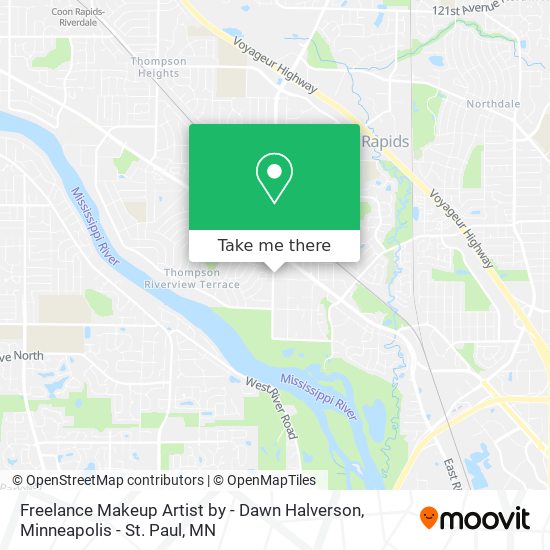 Mapa de Freelance Makeup Artist by - Dawn Halverson