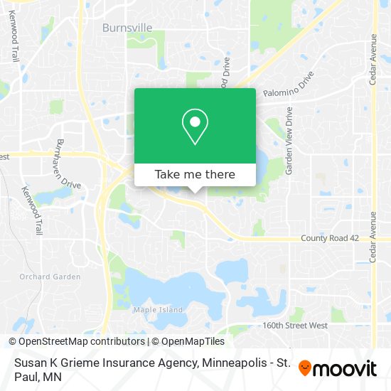 Susan K Grieme Insurance Agency map