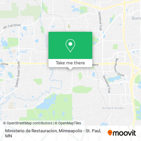 Ministerio de Restauracion map