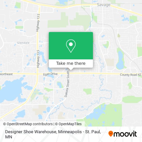 Designer Shoe Warehouse map