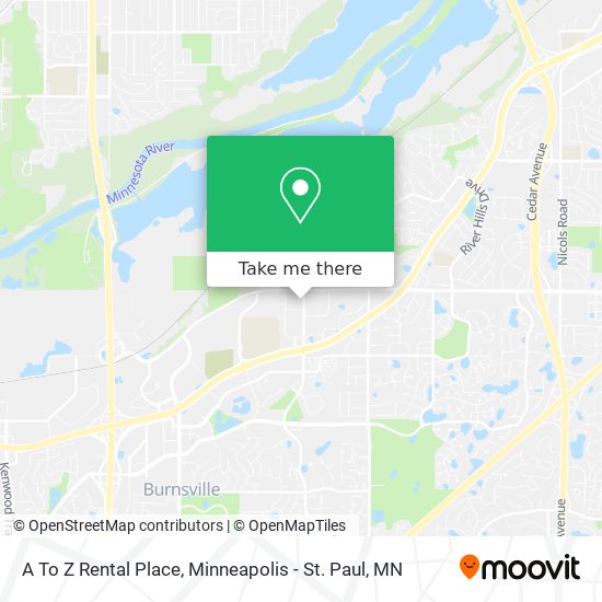 A To Z Rental Place map