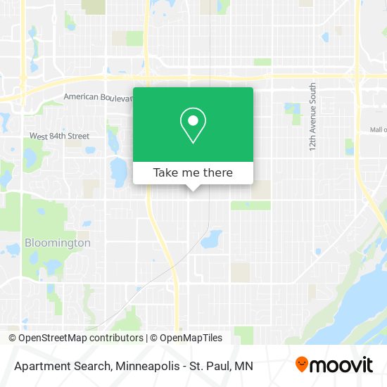 Apartment Search map