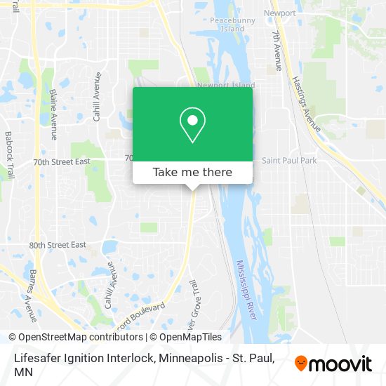 Lifesafer Ignition Interlock map