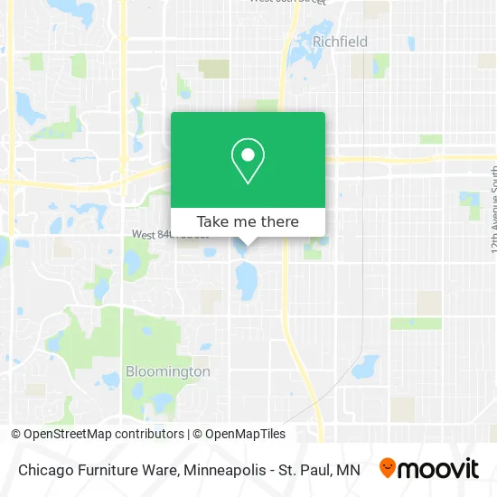 Chicago Furniture Ware map