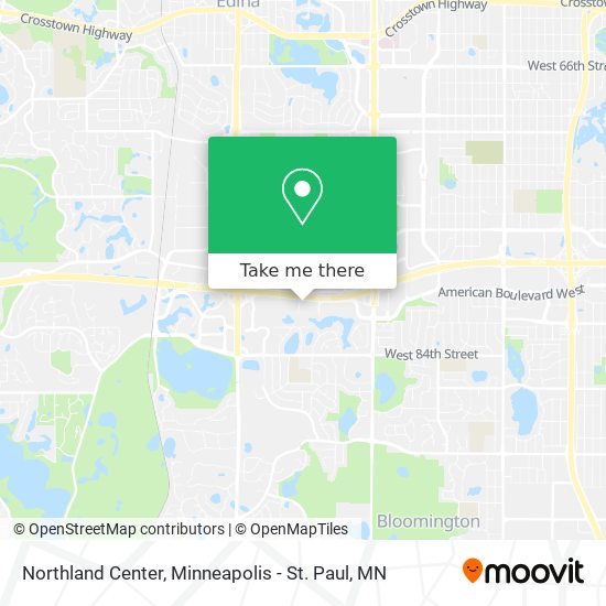 Northland Center map