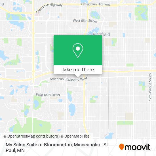 Mapa de My Salon Suite of Bloomington