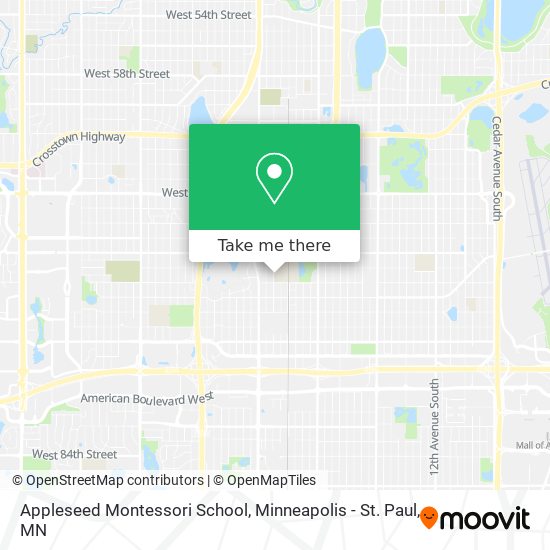 Mapa de Appleseed Montessori School