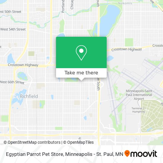 How to get to Egyptian Parrot Pet Store in Richfield by Bus or